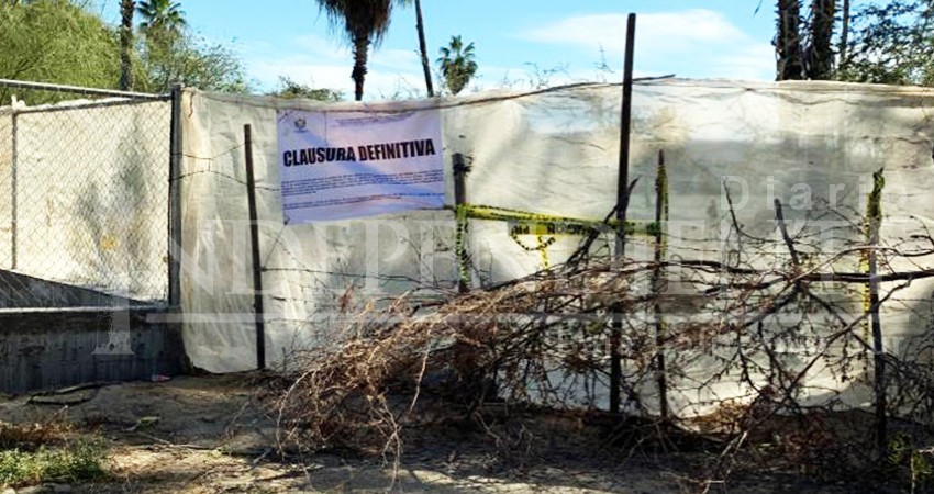 Emiten clausura definitiva al "huerto tóxico" junto a escuela de Todos Santos