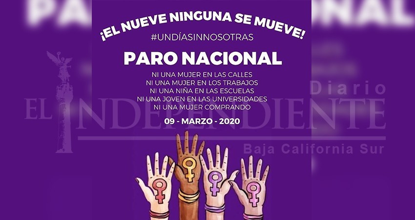 Mujeres del Congreso de BCS piden sumarse al paro #UnDíaSinNosotras