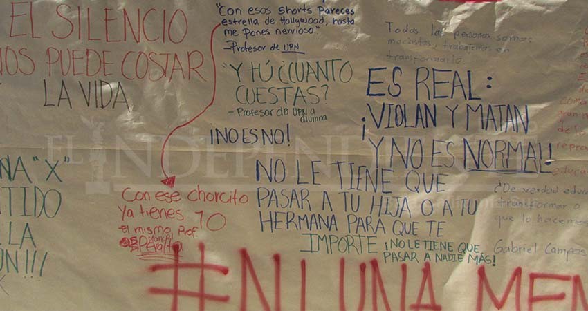 Denuncian acoso y temor a ser violentadas alumnas de la UPN en La Paz