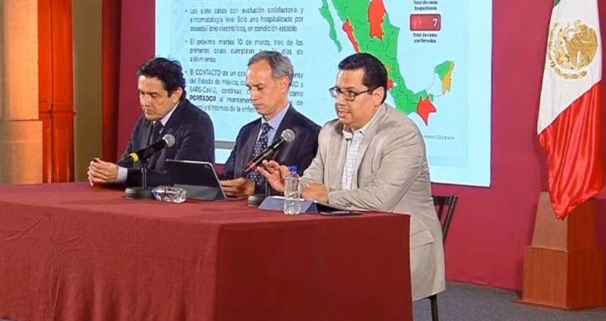 México sigue con 7 casos de coronavirus; hay 12 sospechosos
