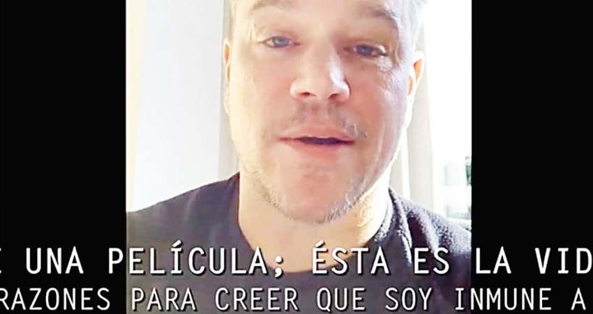 Actores de Hollywood dan tips para evitar contagio