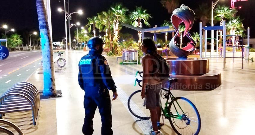 Inician patrullajes en BCS para invitar a quedarse en casa  