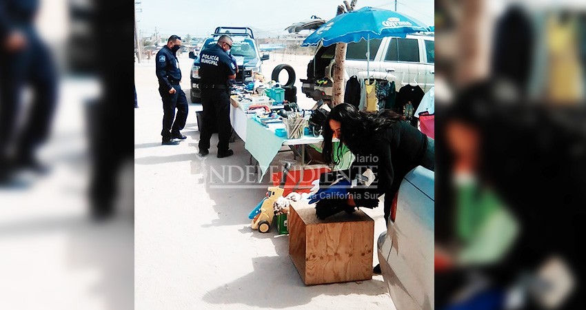 Retiran a comerciantes y clientes de tianguis que se instaló en SJC 