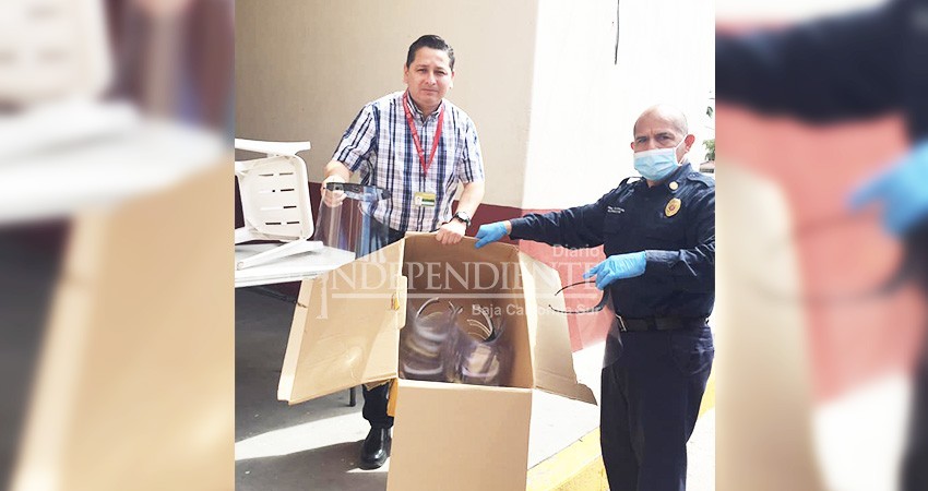 COVID 19: Bomberos CSL construye caretas para donarlas a hospitales de BCS