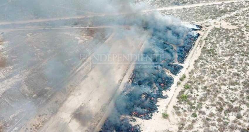 Controlado incendio en basurero de La Paz; fue provocado, confirmaron autoridades