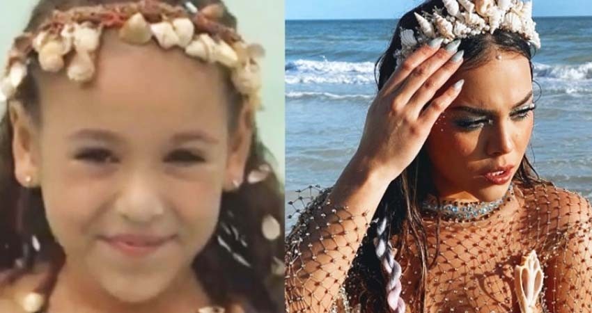 Danna Paola revive a 'Amy, la niña de la mochila azul', pero como una sirena muy sensual