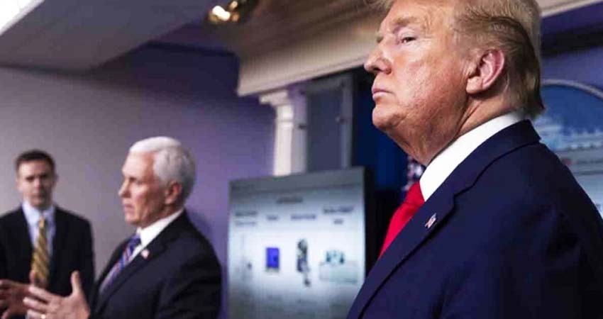 Vicepresidente de EU se negó a usar cubrebocas en visita a hospital