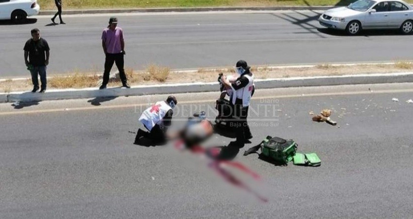 Muere atropellado repartidor de Uber Eats en CSL