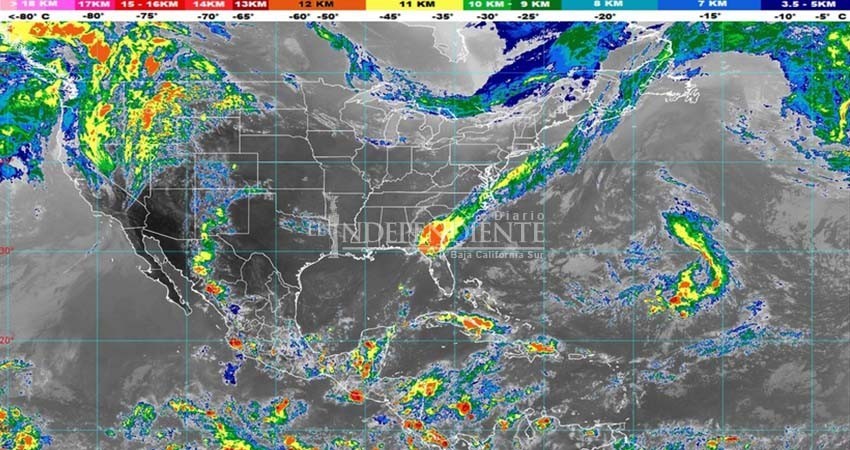 Pierde fuerza, zona de inestabilidad con potencial ciclónico al sur de BCS 