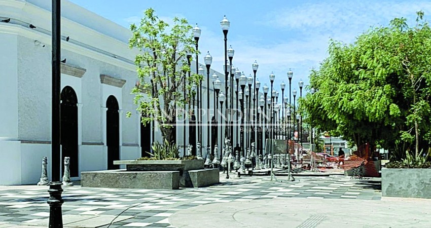 Sin permiso, modifican “Museo” del Centro instalando 72 lámparas