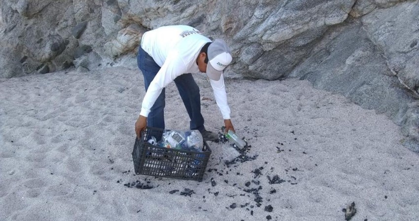 Más de 5 toneladas de basura se acumularon en la primera semana de reapertura de playas de La Paz