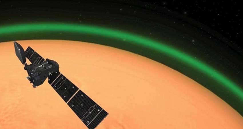 Detectan extraña luz verde en Marte; es señal de oxígeno