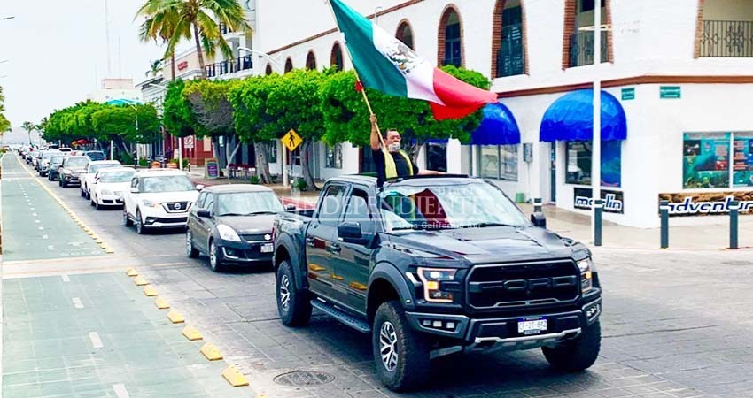 3era marcha contra AMLO  en La Paz no logró la  participación esperada