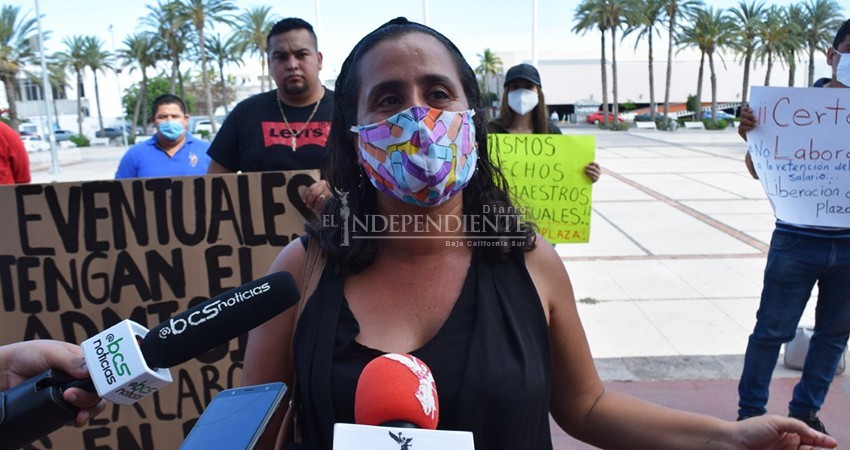 Exigen maestros “eventuales” al Gobierno BCS seguridad laboral