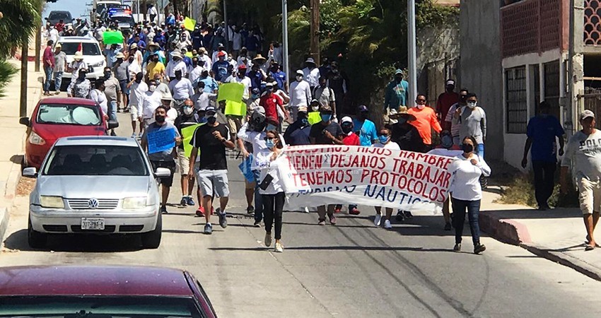 Intensa protesta en busca de autorizar actividades de turismo náutico en CSL