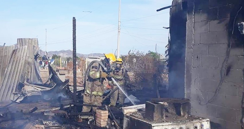 En menos de 24 horas, dos familias de La Ballena perdieron todo tras incendiarse sus viviendas 