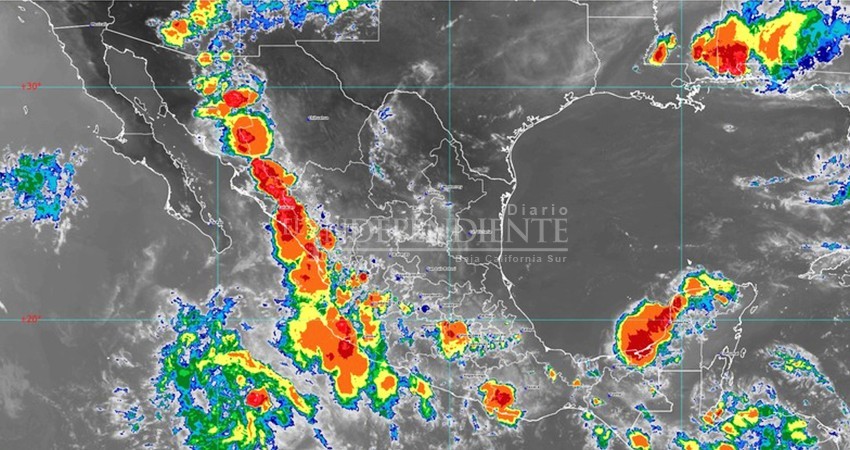 Se desarrolla otra zona de inestabilidad con potencial ciclónico al sur de BCS 