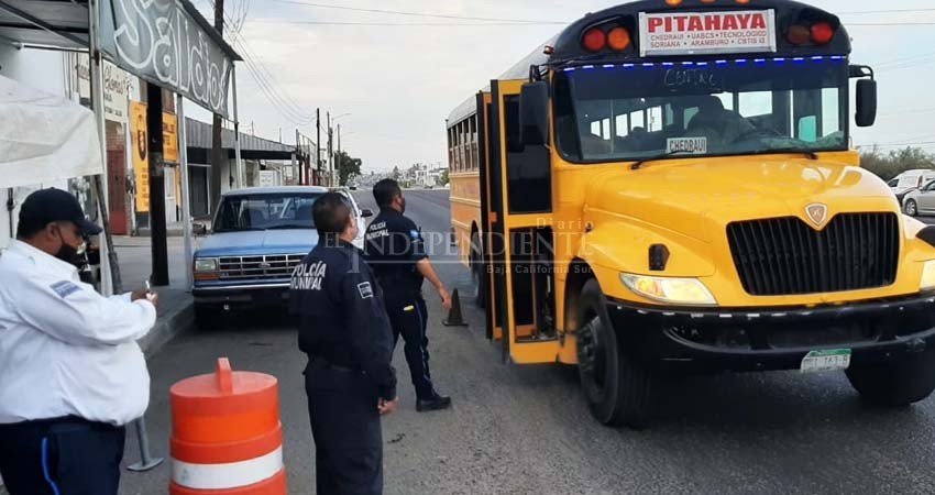 Reportan a peseros de La Paz por no respetar medidas de salud