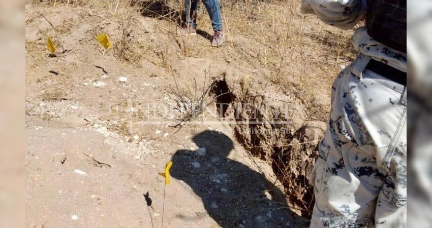 Localizan en Comondú fosa clandestina con restos humanos