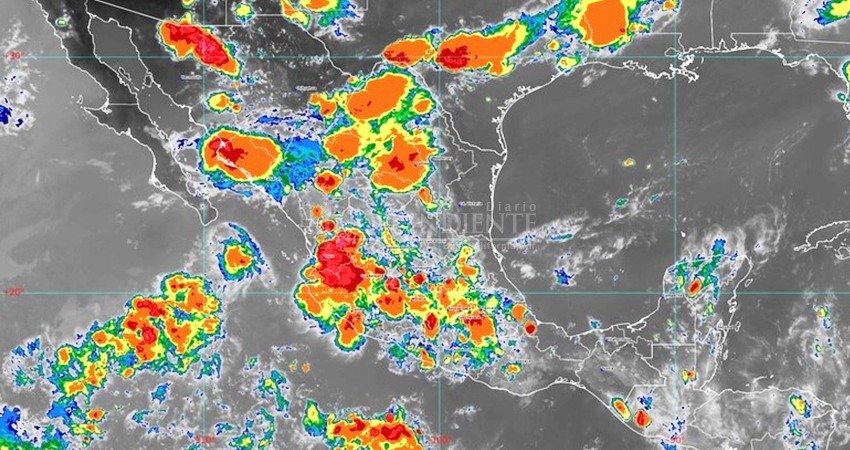 Hoy, intervalos de chubascos en regiones de BCS, durante el domingo lluvias aisladas