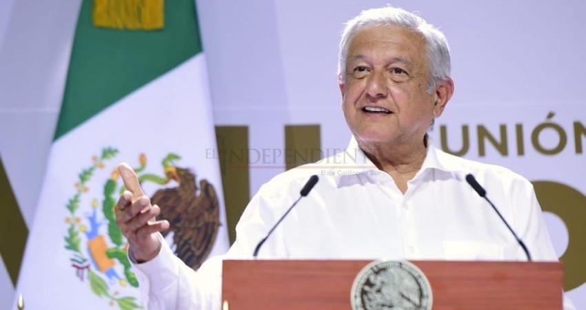 Llegó AMLO a Los Cabos; mañana inaugura obras