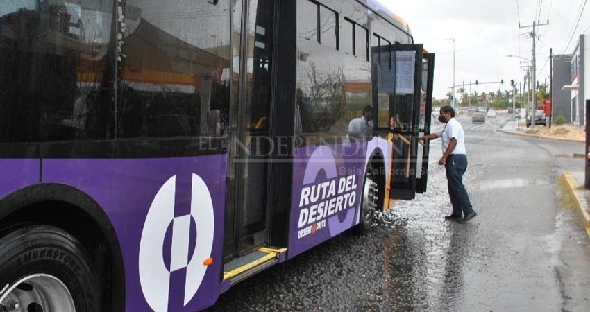 Suspendido el servicio de transporte público federal en Los Cabos por efectos de “Genevieve”