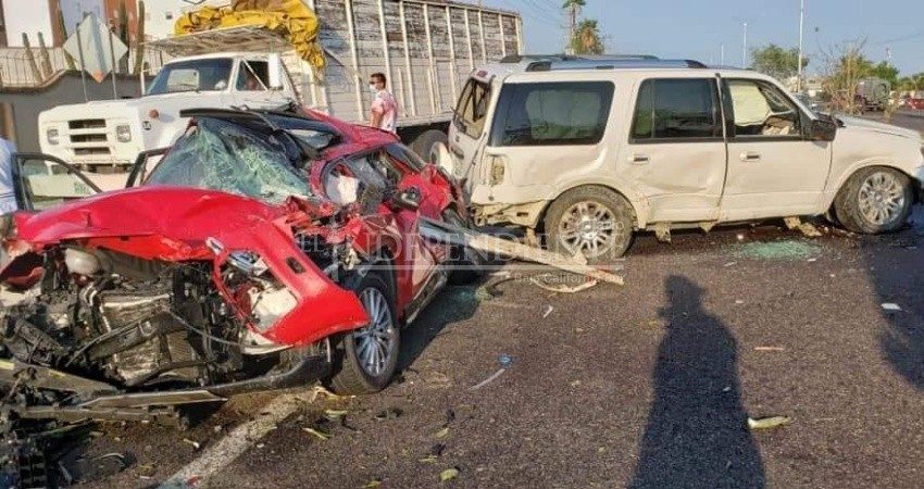 Múltiple accidente en Corredor Turístico de Los Cabos