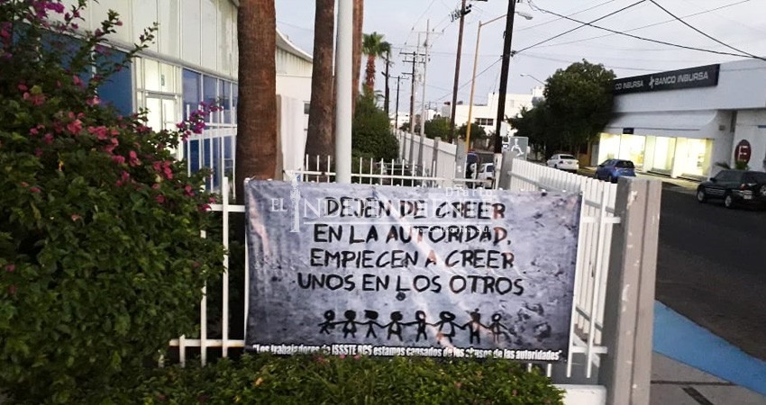 Personal protesta en ISSSTE. “Solo se aplica normatividad”: Subdelegación