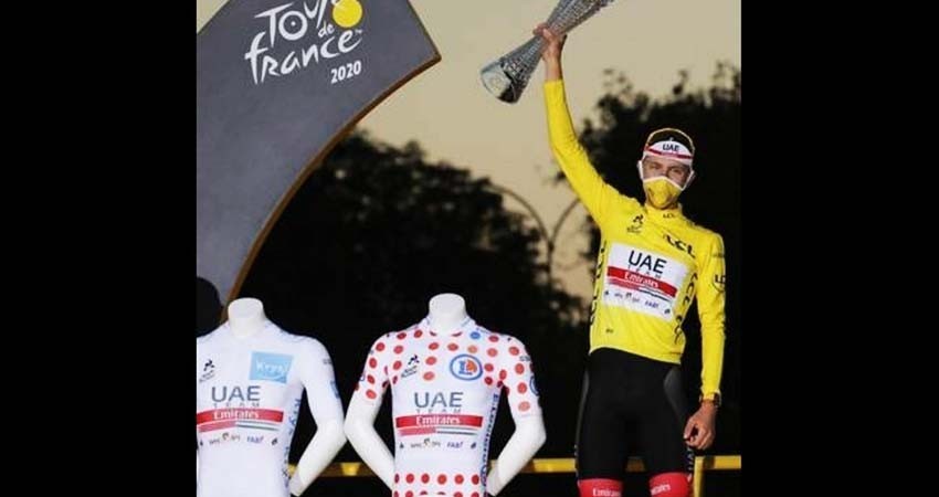 El esloveno Tadej Pogacar, campeón del Tour de Francia