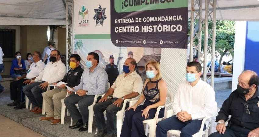 Activa el alcalde de La Paz nueva comandancia de centro histórico