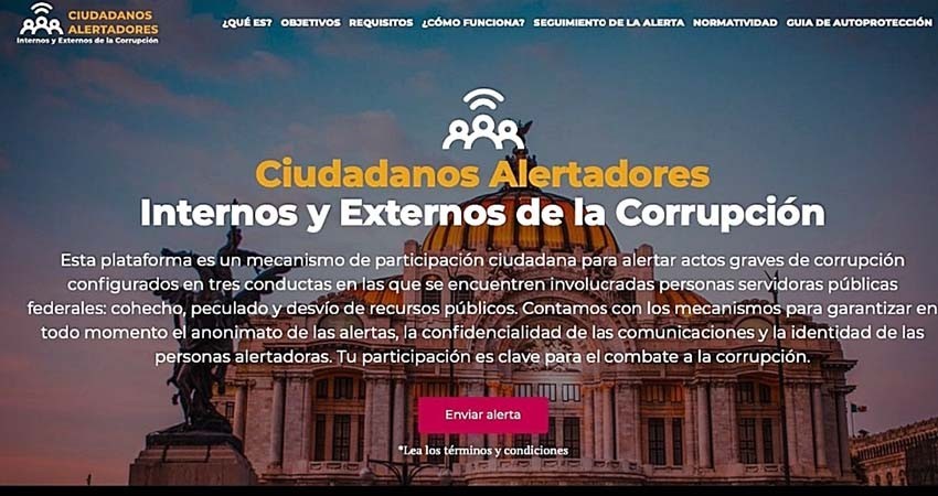 Publica SFP Protocolo de Protección para Personas Alertadoras de Corrupción