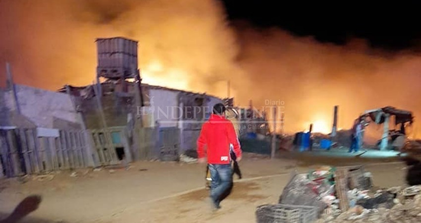 Incendio en Guerrero Negro se convierte en posible caso de violencia familiar
