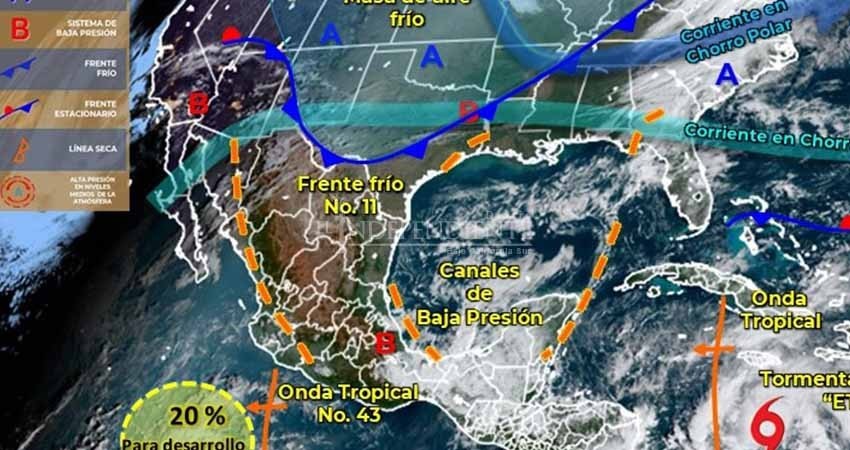 Pese a frente frío, BCS registrará temperaturas de hasta 40° C esta semana