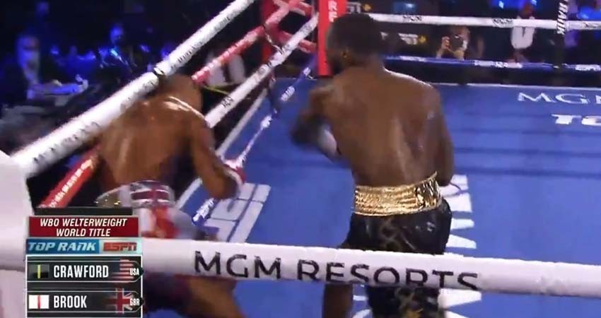 Terrence Crawford logra nocáut sobre Kell Brook en cuarto round