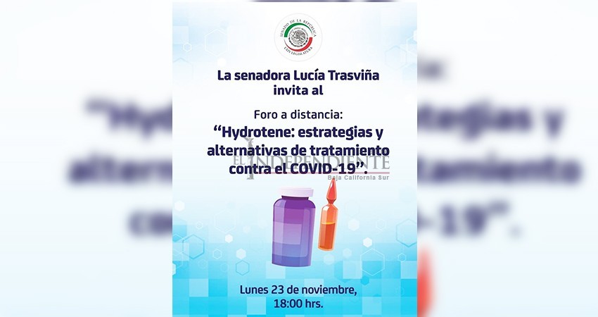 Cancela senadora presentación de “cura sudcaliforniana del COVID-19”