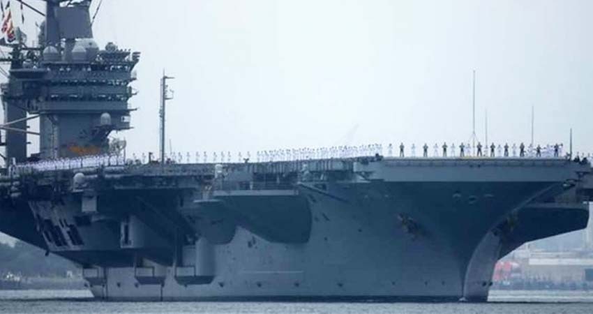 Despliega EU portaaviones en el Golfo Pérsico