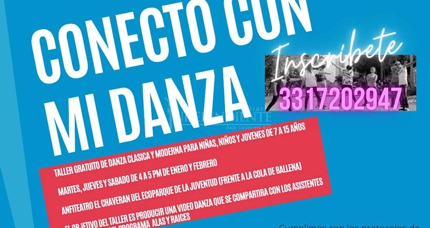 Para reactivarse este mes, invitan a taller de "Conecto con mi Danza"