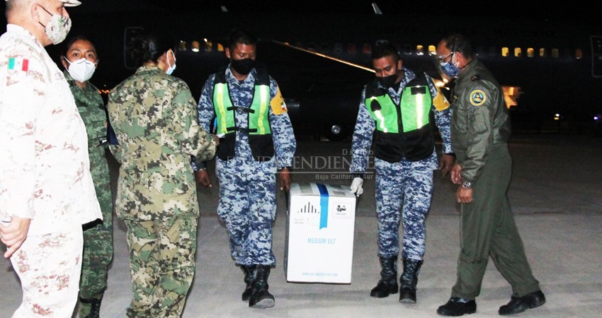 Llegan a BCS las primeras vacunas anti COVID-19