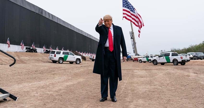 Presume Trump muro y política migratoria como grandes logros de su mandato