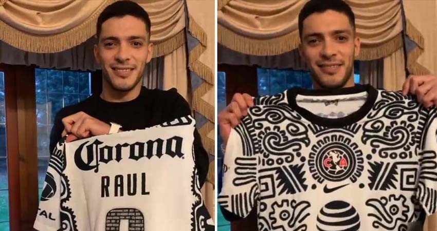 ¡Qué detalle! Raúl Jiménez presume nuevo jersey del América con su nombre en la espalda