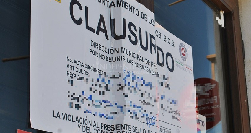 Suspenden dos salones de fiestas y diez negocios de venta de comida