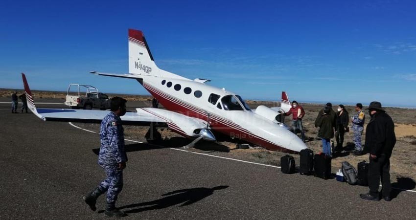 Avioneta se impacta en aeropuerto de Guerrero Negro; venía de Hermosillo