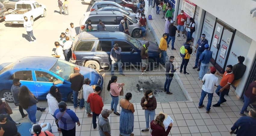 Grandes filas y aglomeraciones en el INE de Santa Rosa