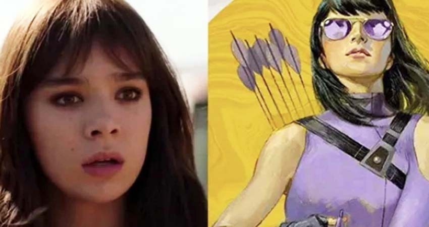 Filtran fotos de Hailee Steinfeld con traje de Kate Bishop para serie de Hawkeye