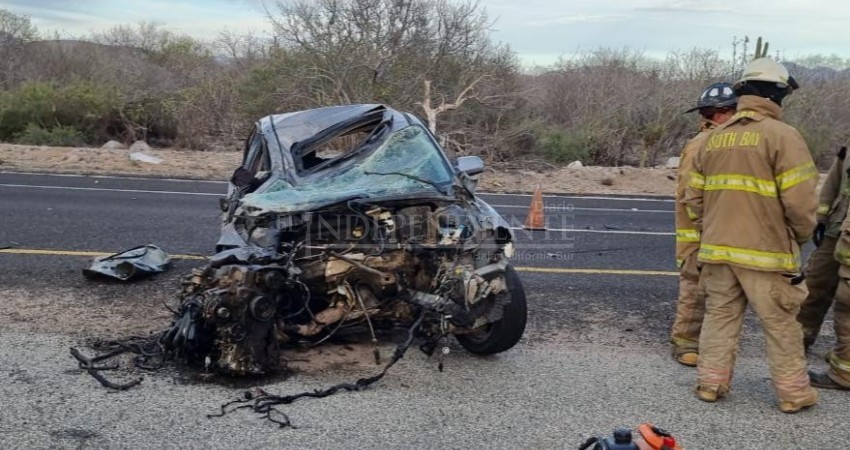 Un muerto y dos lesionados en aparatoso choque al sur de La Paz