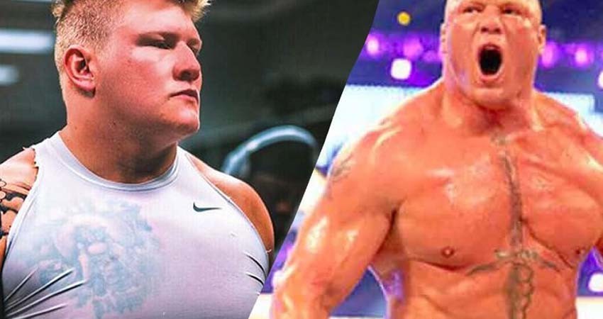 Promesa de la WWE tiene 22 años y ya lo ven como un clon del legendario Brock Lesnar
