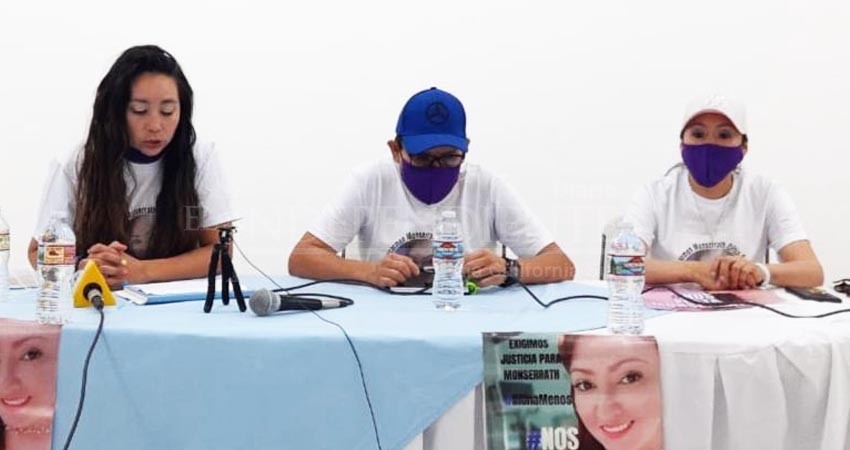 Que no se de carpetazo a la investigación: familiares de Monserrath