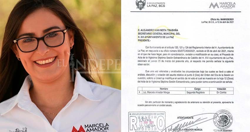 Regidora rectifica y vota contra cambio de uso de suelo de Misión Punta Norte