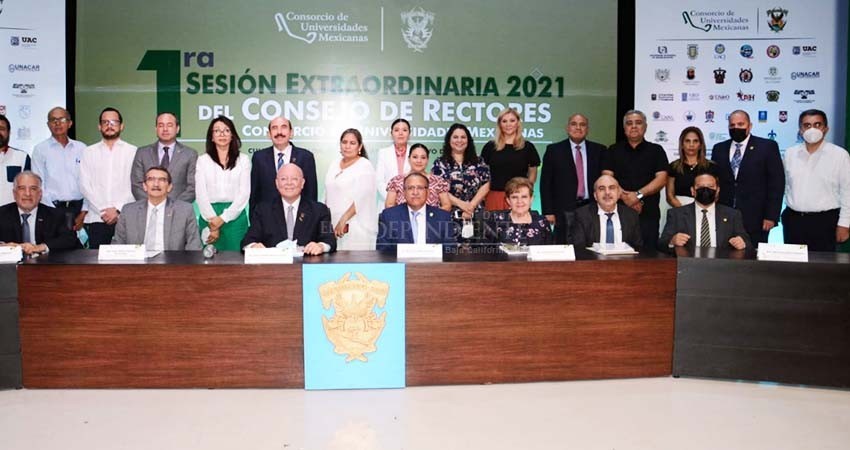 Asume rector de la UABCS vicepresidencia del Consorcio de Universidades Mexicanas