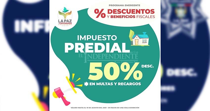 Llegan descuentos en contribuciones municipales a delegaciones de La Paz